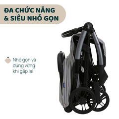 Xe đẩy gấp gọn tự động Chicco Goody Xplus - Màu Xám ngọc trai