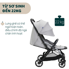 Xe đẩy gấp gọn tự động Chicco Goody Xplus - Màu Xám ngọc trai