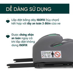 Ghế ô tô Chicco Quasar Fix ISOFIX - Màu ghi