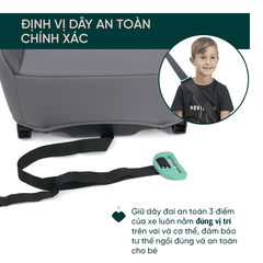 Ghế ô tô Chicco Quasar Fix ISOFIX - Màu ghi