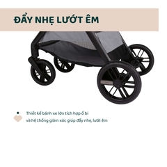 Xe đẩy 2 chiều gấp gọn tự động Bellagio - Màu ghi đá