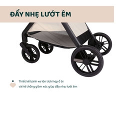 Xe đẩy 2 chiều gấp gọn tự động Bellagio - Màu be ánh kim