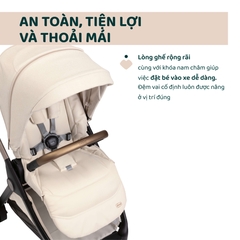 Xe đẩy 2 chiều gấp gọn tự động Bellagio - Màu be ánh kim