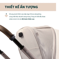 Xe đẩy 2 chiều gấp gọn tự động Bellagio - Màu be ánh kim