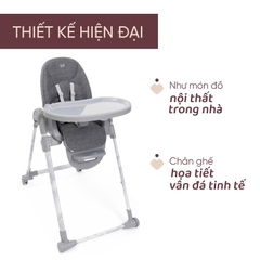 Ghế ăn đa năng 3 trong 1 Chicco Polly Armonia - Màu ghi đá