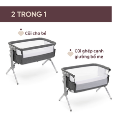 Cũi kề giường đa năng Chicco Next2me Armonia màu be
