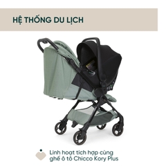 Xe đẩy du lịch Chicco Aero We - Màu xanh matcha