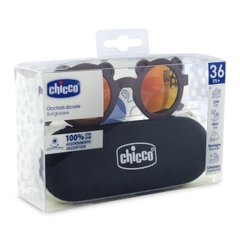 Kính mát chống tia UV tráng gương Chicco màu đỏ cherry 36M+