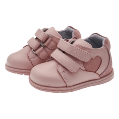 Giày boots tập đi trẻ em Chicco Gambia màu hồng - 100% da