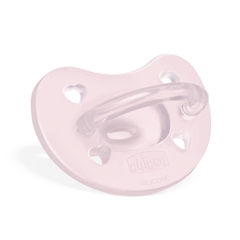 Ty ngậm Silicon Chicco Physio Soft Hồng 0-6M