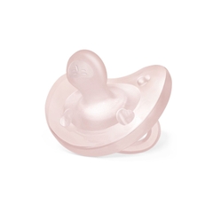 Ty ngậm Silicon Chicco Physio Soft Hồng 0-6M