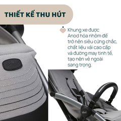 Xe đẩy gấp gọn tự động Chicco Goody Xplus - Màu Xám ngọc trai