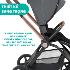 Xe đẩy thời trang Chicco Premium Mysa - Màu Đen Satin