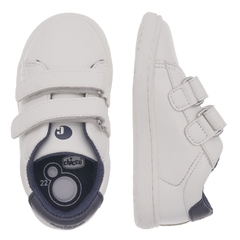 Giày tập đi trẻ em Chicco Celtic màu trắng viền xanh