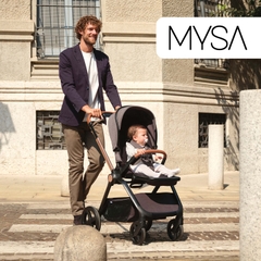 Xe đẩy thời trang Chicco Premium Mysa - Màu Đen Satin