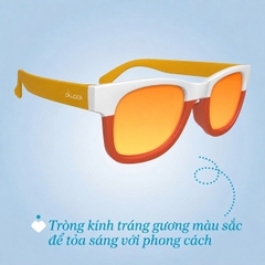 Kính mát chống tia UV tráng gương Chicco màu đỏ cam 24M+