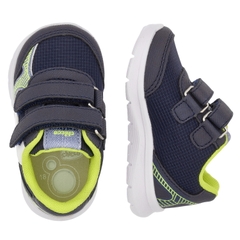 Giày tập đi trẻ em Chicco Gnomo màu xanh viền neon