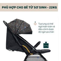 Xe đẩy gấp gọn Chicco Glee - Màu Đen họa tiết