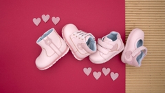 Giày tập đi trẻ em Chicco Ballerina màu hồng - 100% da