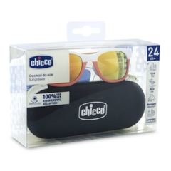 Kính mát chống tia UV tráng gương Chicco màu đỏ cam 24M+