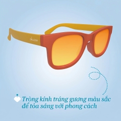 Kính mát chống tia UV tráng gương Chicco màu đỏ cam 24M+
