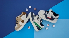 Giày tập đi trẻ em Chicco Guscio màu trắng xanh