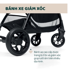 Xe đẩy gấp gọn Chicco Glee - Màu Đen họa tiết