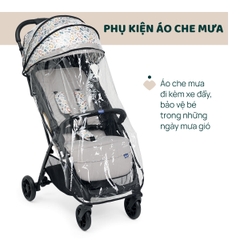 Xe đẩy gấp gọn Chicco Glee - Màu Be họa tiết