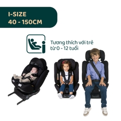 Ghế ô tô Chicco Unico Evo Air xoay 360˚ ISOFIX- Màu Đen