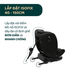 Ghế ô tô Chicco Unico Evo Air xoay 360˚ ISOFIX- Màu Đen