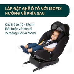 Ghế ô tô Chicco Unico Evo Air xoay 360˚ ISOFIX- Màu Đen
