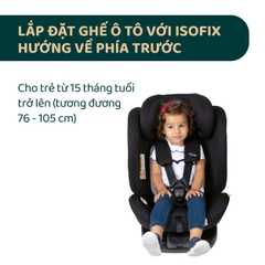 Ghế ô tô Chicco Unico Evo Air xoay 360˚ ISOFIX- Màu Đen
