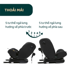 Ghế ô tô Chicco Unico Evo Air xoay 360˚ ISOFIX- Màu Đen