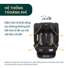 Ghế ô tô Chicco Unico Evo Air xoay 360˚ ISOFIX- Màu Đen