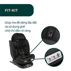 Ghế ô tô Chicco Unico Evo Air xoay 360˚ ISOFIX- Màu Đen
