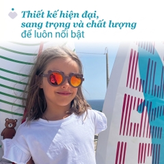 Kính mát chống tia UV tráng gương Chicco màu đỏ cherry 36M+