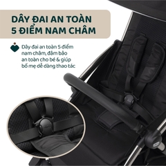 Xe đẩy gấp gọn tự động Chicco Goody Primo màu Bạc ánh kim