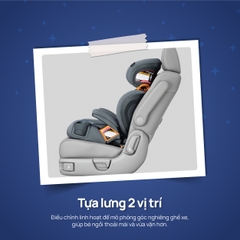 Ghế ô tô Chicco KidFit Plus 2 trong 1 ISOFIX ClearTex - Màu đen satin