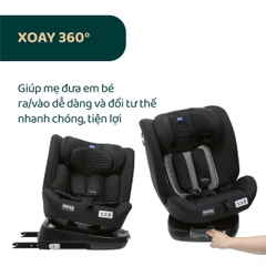 Ghế ô tô Chicco Unico Evo Air xoay 360˚ ISOFIX- Màu Đen