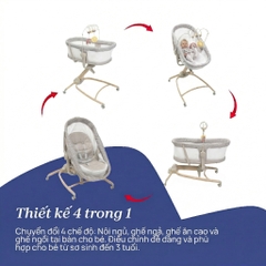 Ghế nôi di động Chicco Baby Hug 4 in 1 - Màu be ngọc trai