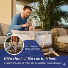 Ghế nôi di động Chicco Baby Hug 4 in 1 - Màu be ngọc trai