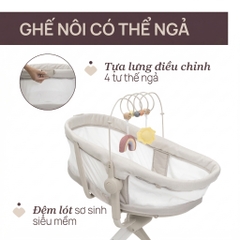 Ghế nôi di động Chicco Baby Hug 4 in 1 - Màu be ngọc trai