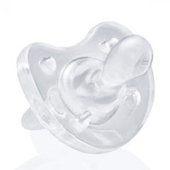 Ty ngậm silicone Chicco Physio Soft Trắng 0M+