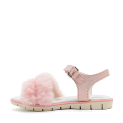 Sandal mát-xa chân cho bé quai ngang lông Pinky - Chicco
