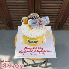 Bánh kem BK2609 lon bia độc lạ chúc mừng sinh nhật chồng yêu