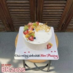 Bánh kem BK2625 trái cây tươi thanh lịch chúc mừng sinh nhật nữ đồng nghiệp