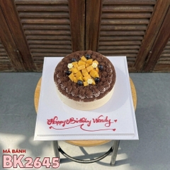 Bánh kem tiramisu BK2645 mix xoài tươi chúc mừng sinh nhật bạn nữ