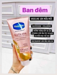 Lotion Dưỡng Thể Đêm Vaseline Gluta HYA Serum 10X