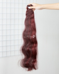 COLORED WAVY WEFT HAIR