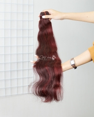 COLORED WAVY WEFT HAIR